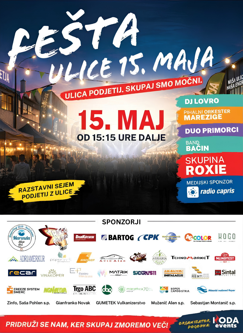 Plakat Fešte Ulice 15. maja